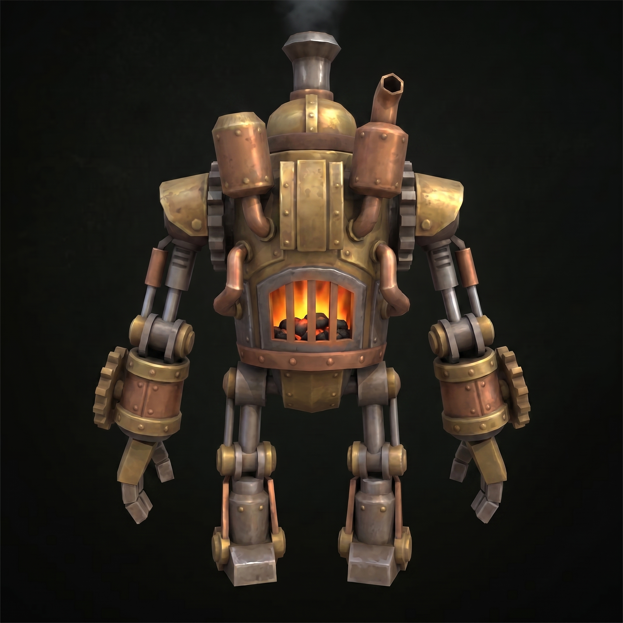 Back angle of the generated character model